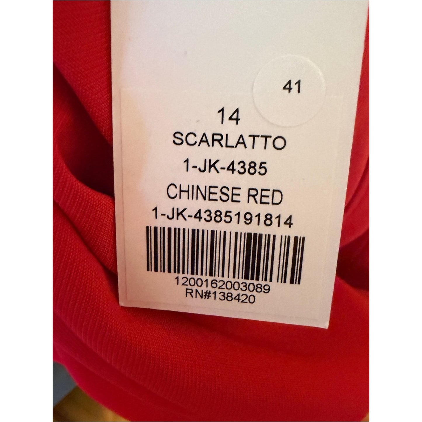 Carlisle Collection Red Peplum Blazer Size 14 New Everyday to Elevated Wear