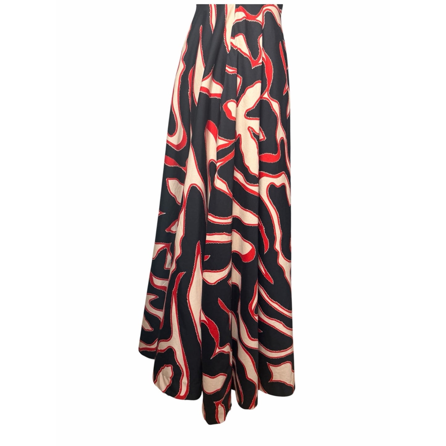 BTB Los Angeles Mia Maxi Dress Tropical Print Halter Open Back NWT Size M
