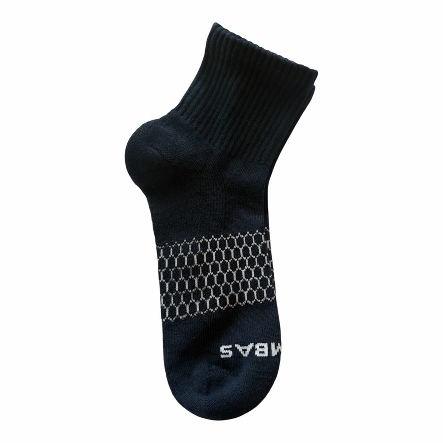 3 Pair Bombas Navy Quarter/Crew Socks Size Medium (Women 7.5-9.5 / Men 7-9) NWT