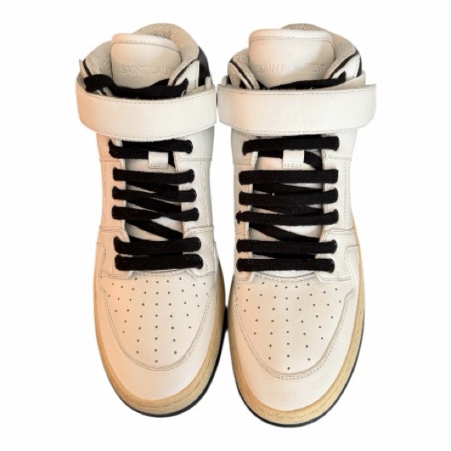Saint Laurent Greenwich LAX Mid-Top Sneakers Blanc Optique EU 40 Women’s 9.5