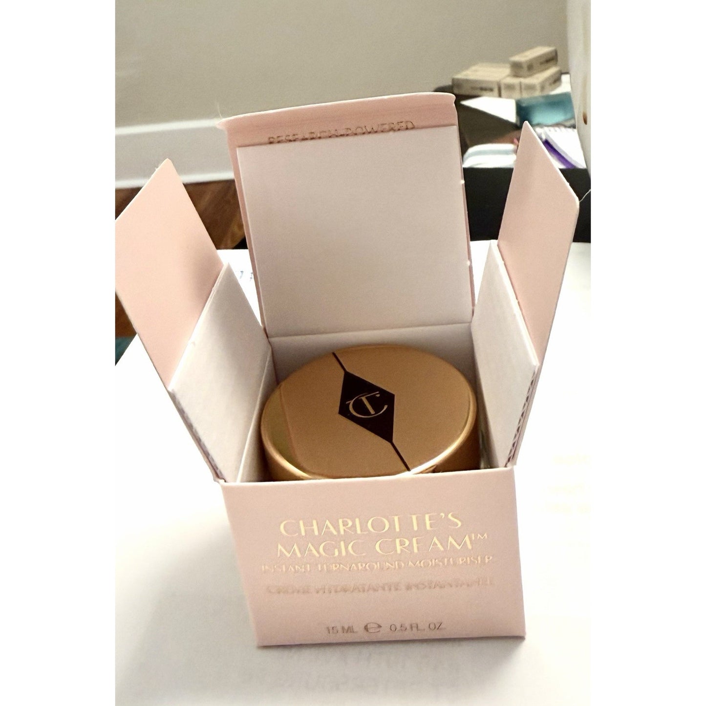 Charlotte Tilbury Magic Cream 3 Jars 15 ML each Total of 34 ML / 1.52 oz New Box