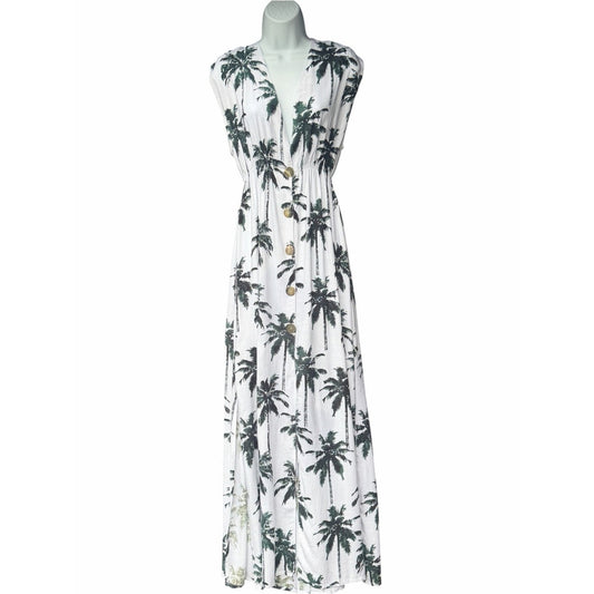 Tiare Hawaii NWT Palm Print Maxi Dress S/M/L- Resort Vacation