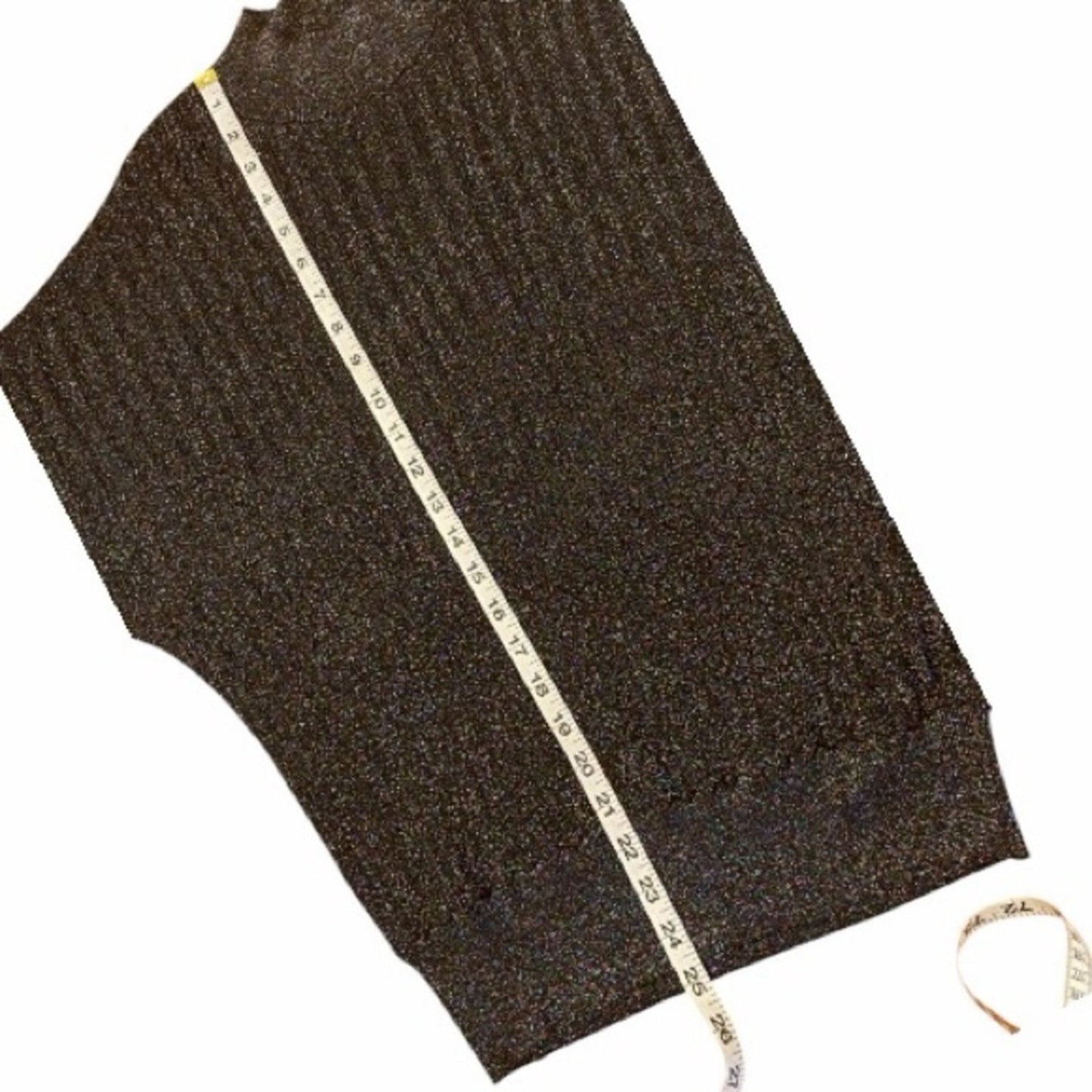 Elie Tahari Black Sparkle Turtleneck Sweater Size L  NWT