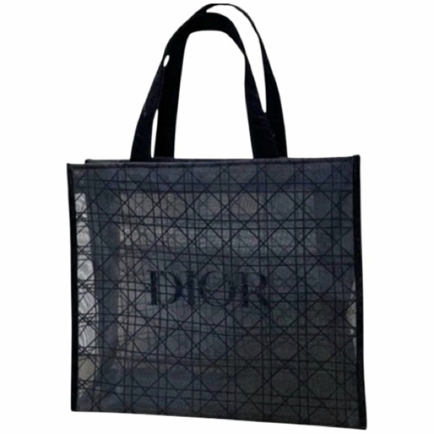 Dior Black Mesh Cannage Tote | Large Boutique Collector Bag | New in Packaging