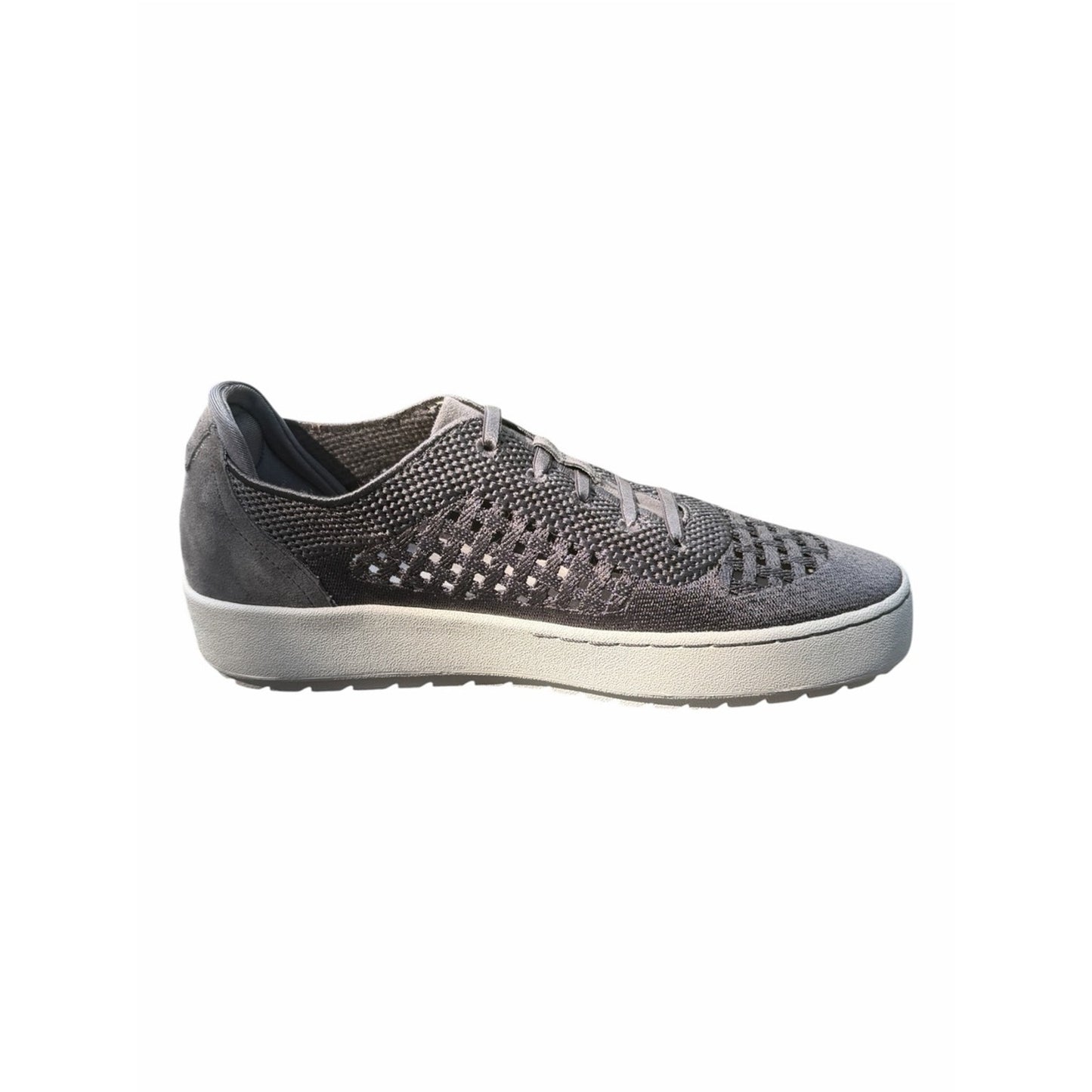 Jambu Lilac Charcoal Leather Knit Elastic Lace Comfort Travel Sneakers 8.5 NIB