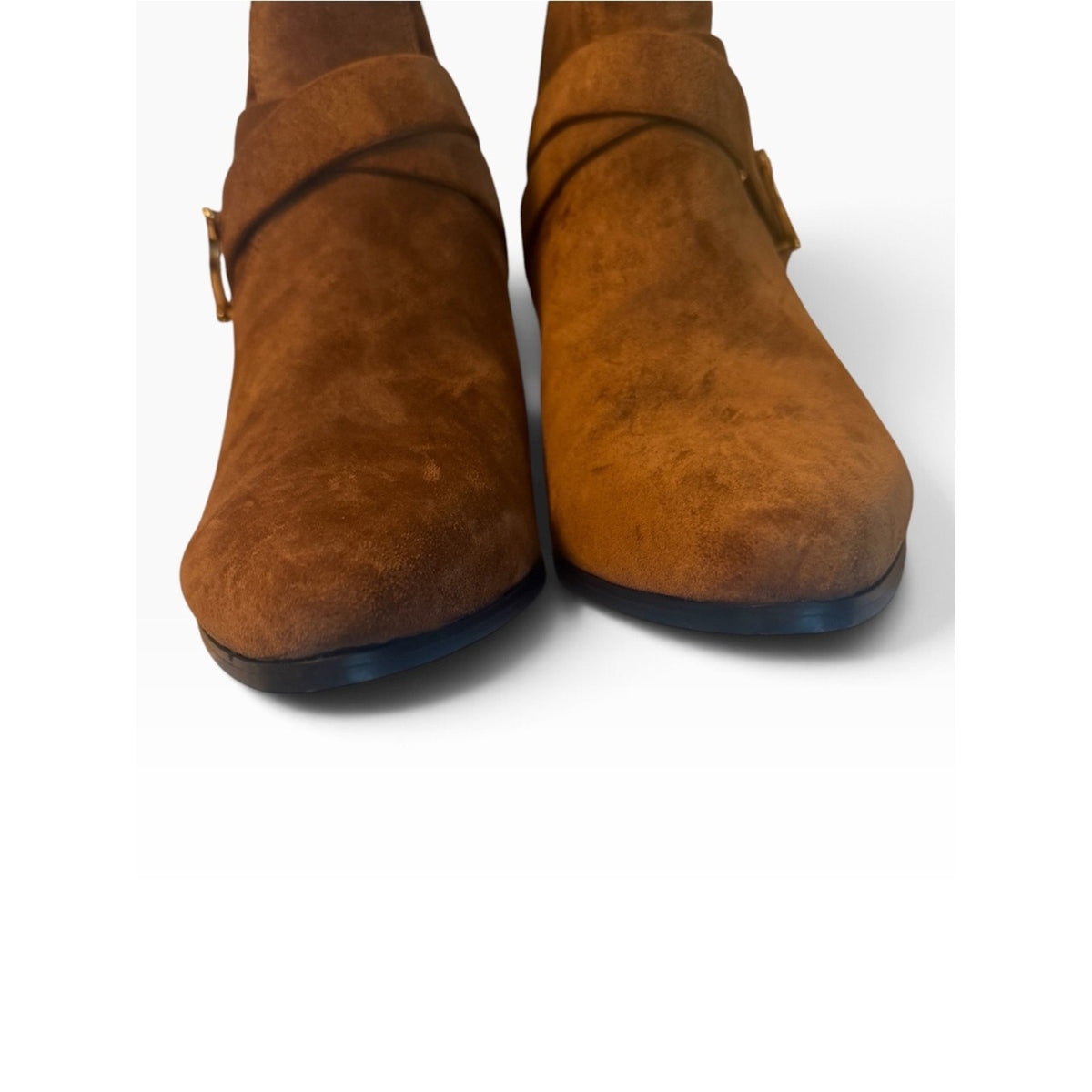 Veronica Beard Ashby Suede Moto Booties Hazelwood Brown Women’s 9.5 NIB