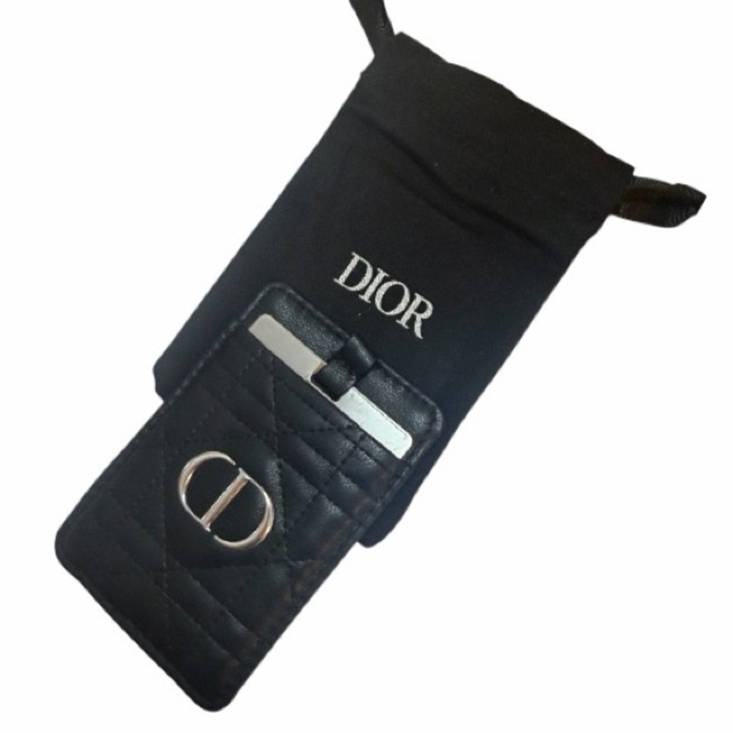 Christian Dior Luxury Gift Bundle–Rouge Lipstick+Cardholder+ Mirror+Leopard Box