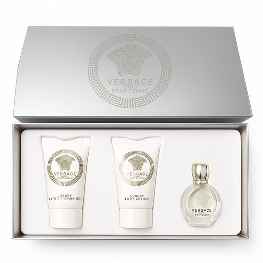 Versace Eros Pour Femme Mini Gift Set • 3-Piece • NEW