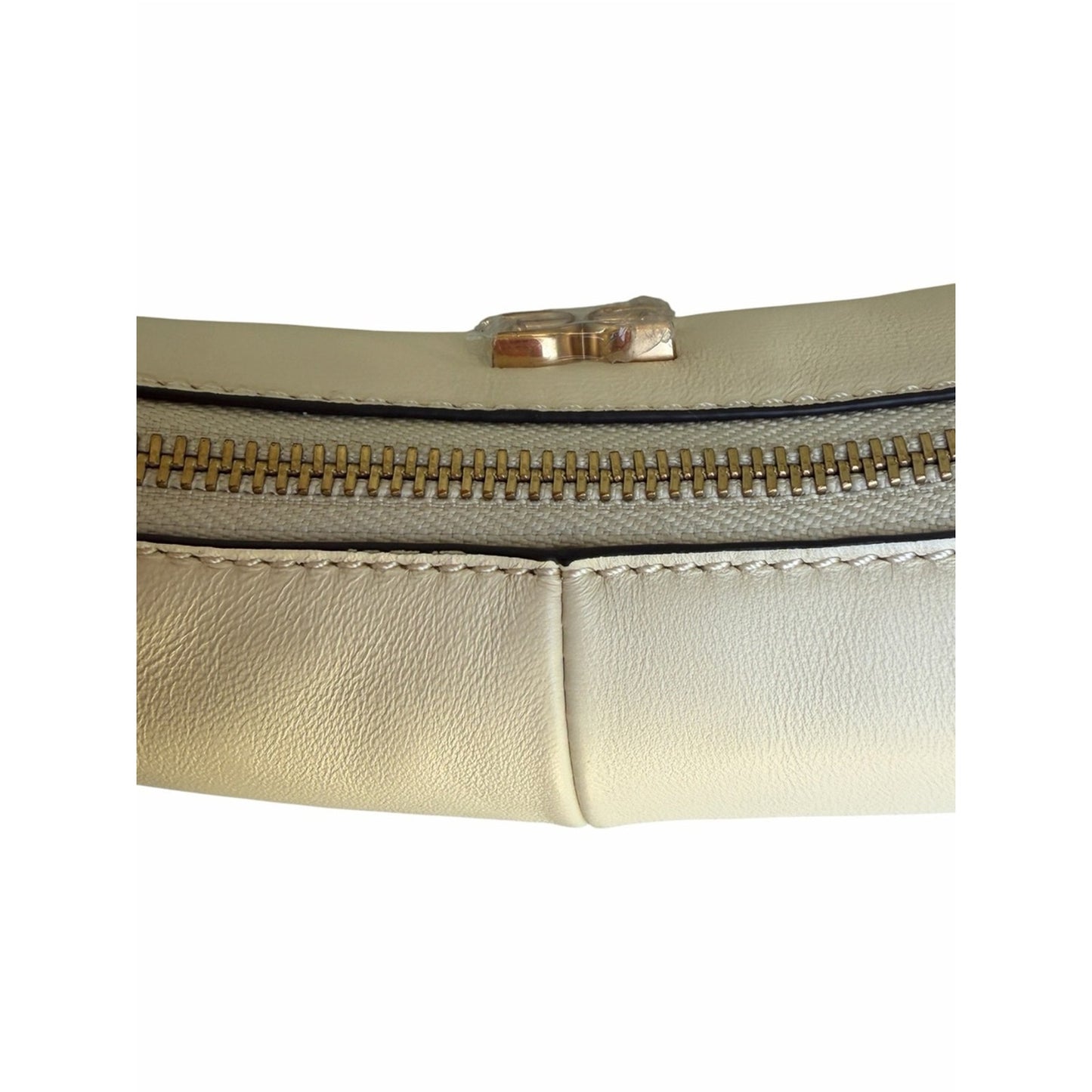 Sam EdelmanTU/OS Mini Hobo Bag Cream Leather Crescent Shoulder Bag NWT