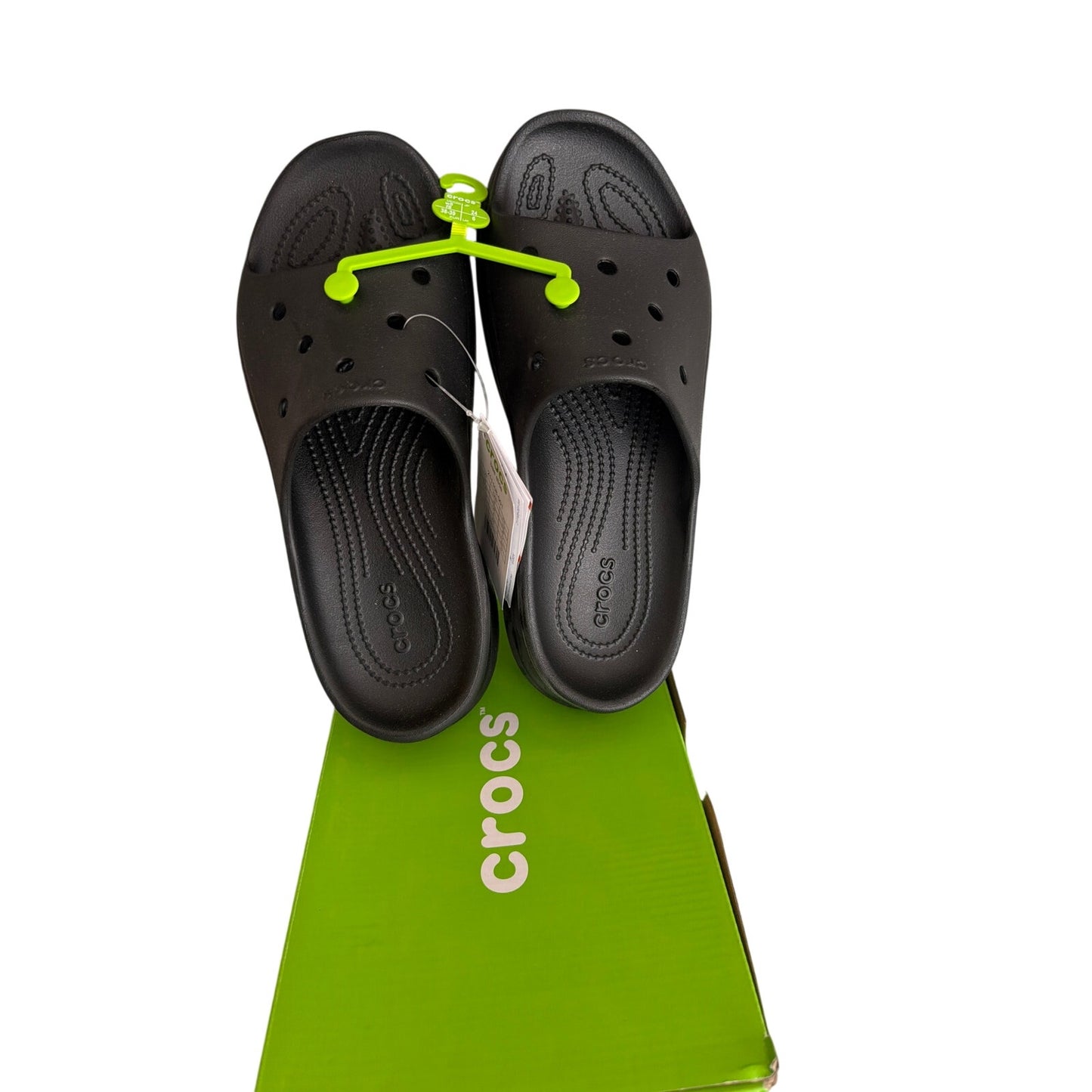 CROCS Bae Slide in black Women's Size 9 NIB