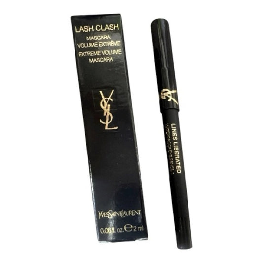 -YSL Lash Clash Noir Black Mascara and Eyeliner Set 
NEW