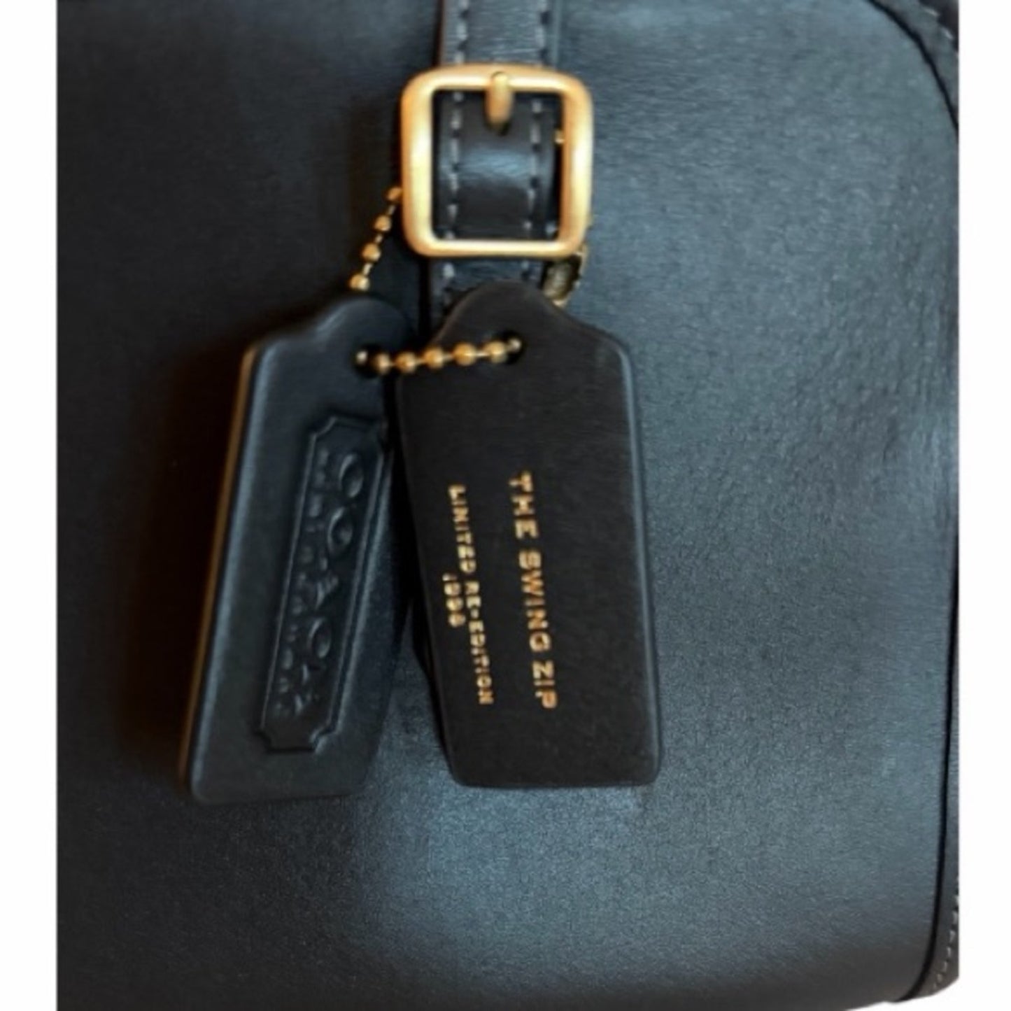 Coach Swing Zip Shoulder Bag Black | Archive 1998 Re-Edition | New