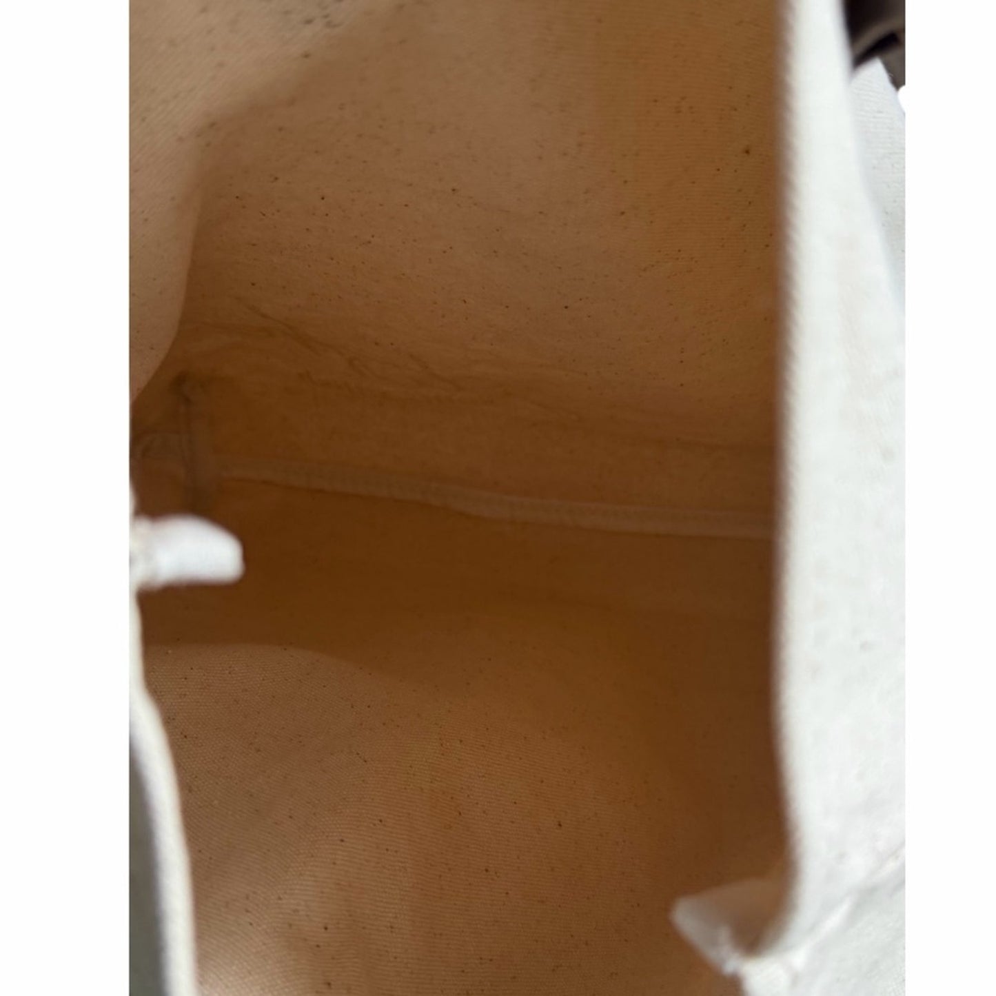 Billie Eilish “Eilish” Cotton Canvas Tote Bag Brown Faux Leather Handles