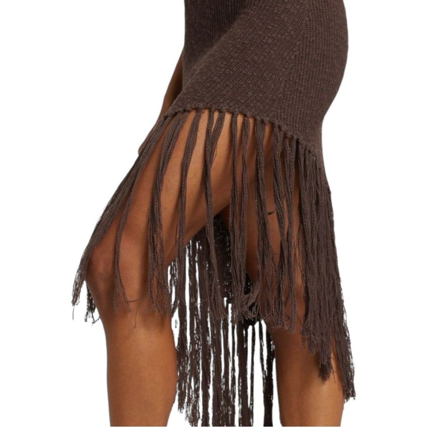 Rails Rylee Lumber Knit French Dress Size Med  NWT - Brown MIDI