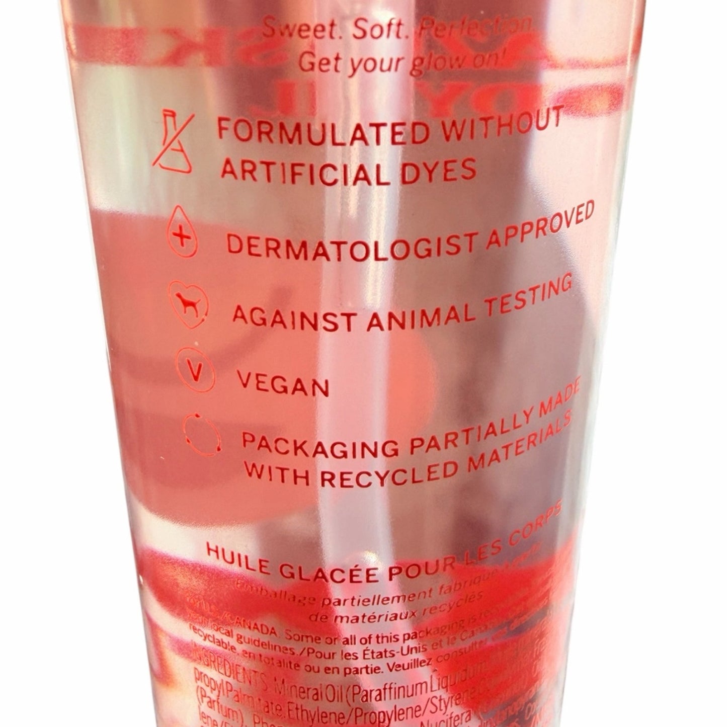 NEW Victoria’s Secret PINK Glazed Skin Body Oil Coconut 8 oz Vegan