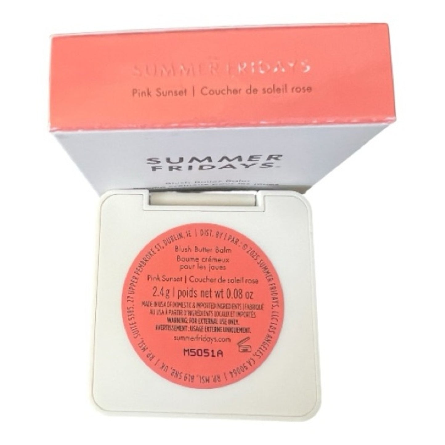 Summer Fridays Blush Butter Balm - “Pink Sunset” NIB Full Size 0.08 oz.