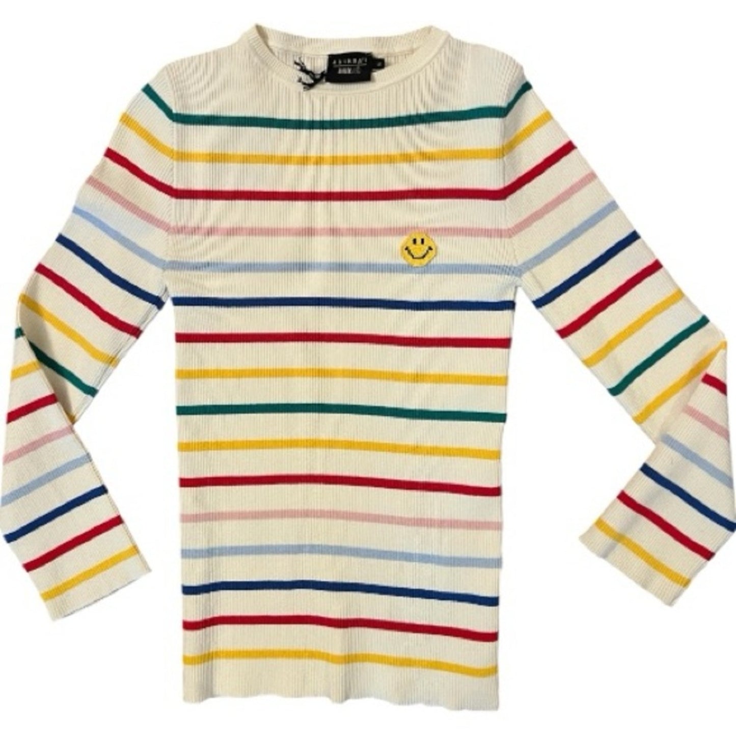 Joshua’s Smiley Premium Crew Neck Striped Women’s Sweater Size XL New