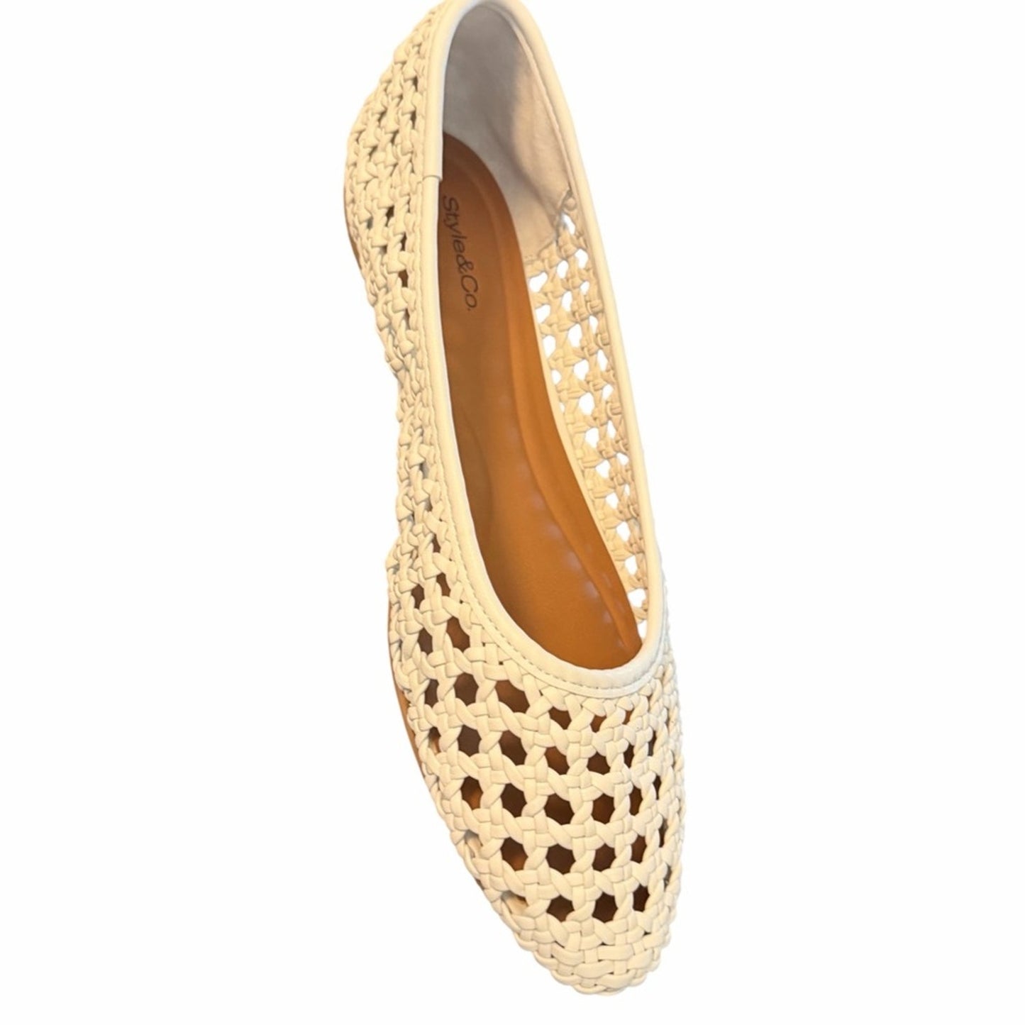 Style & Co Woven Ballet Flats Cream Size 9M
