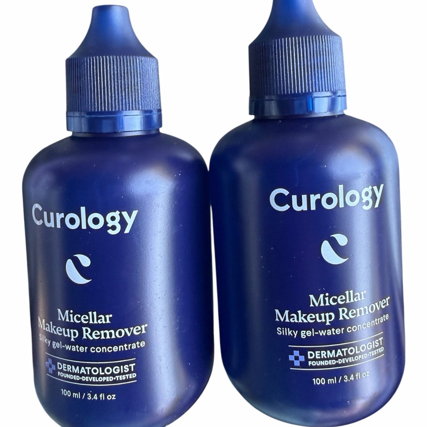 Pack Curology Micellar Makeup Remover 3.4 oz X 2 = 6.8 oz New Gel Water Cleanser
