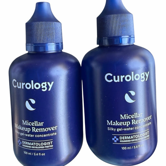 Pack Curology Micellar Makeup Remover 3.4 oz X 2 = 6.8 oz New Gel Water Cleanser