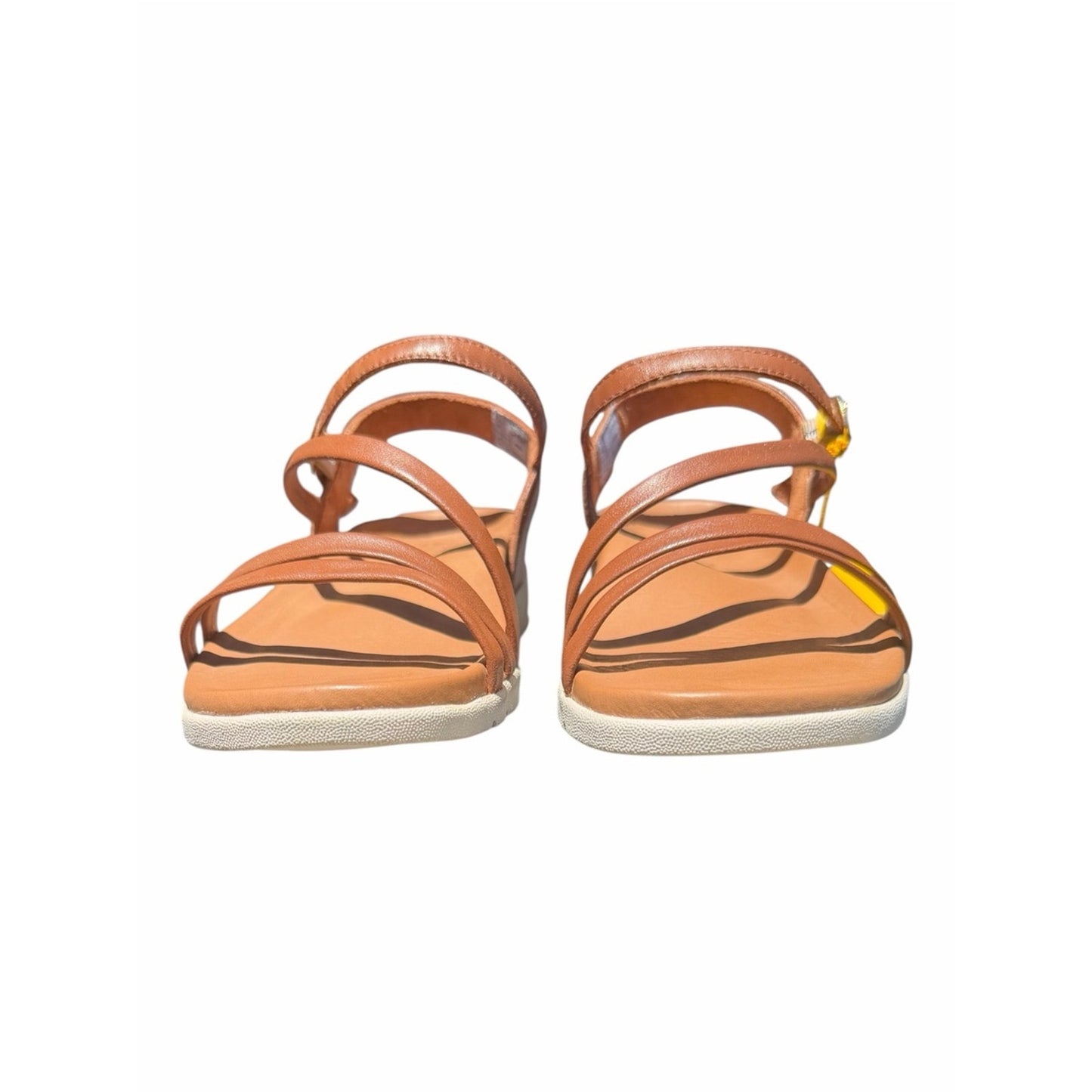 Strive Angular Comfort Sandals Tan Leather Size 7 NIB Every day Wear