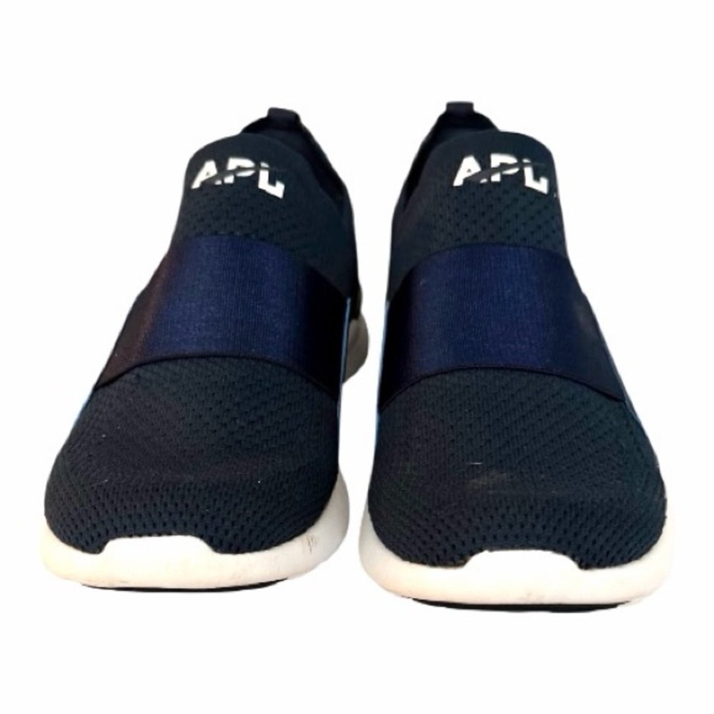 APL TechLoom Traveler Sneakers Navy White 7.5 Slip On Athletic Shoes
