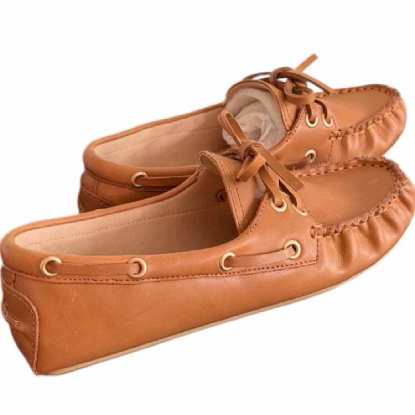 AQUA from Bloomingdale’s,  Tan Leather Driving Loafers Moccasins | Size 6 NIB