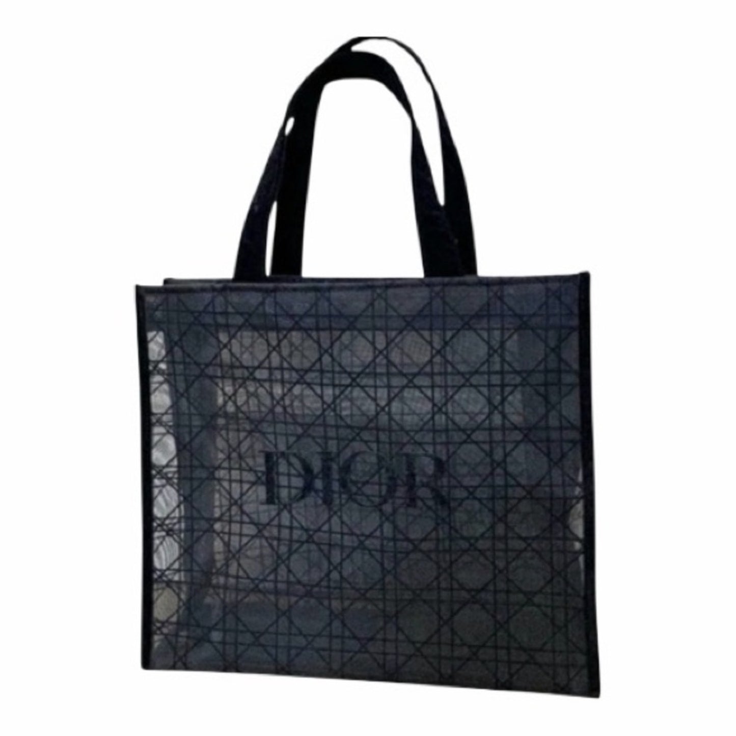 Dior Black Mesh Cannage Tote | Large Boutique Collector Bag | New in Packaging