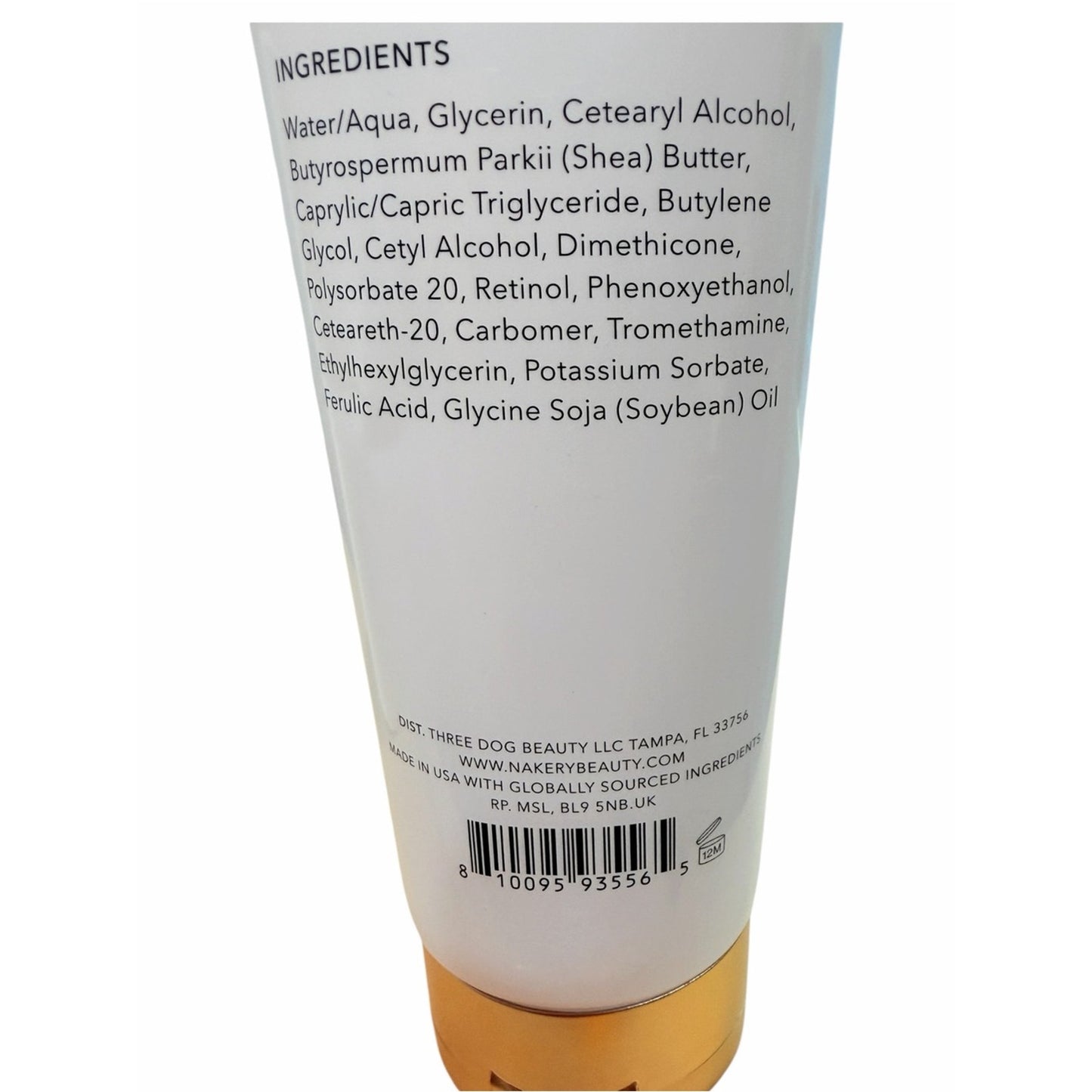 Nakery 2 Pc Body Care Set NEW Sealed Lift-TOX Spray + Retinol Ferulic Cream