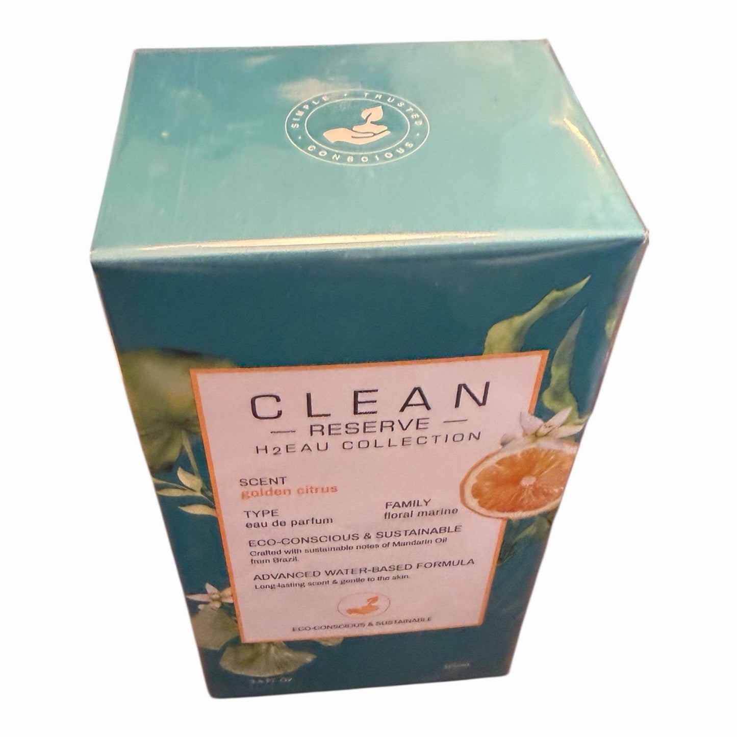 Clean Reserve H2EAU Golden Citrus Eau de Parfum 3.4 oz 100ml New Sealed