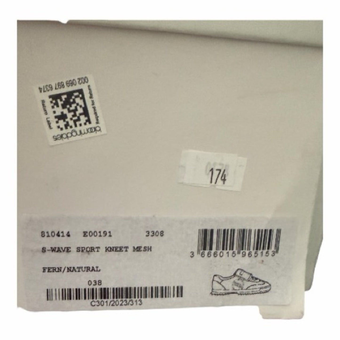 Stella McCartney S-Wave Sport Kneet Mesh Sneakers Fern Green 38 NIB