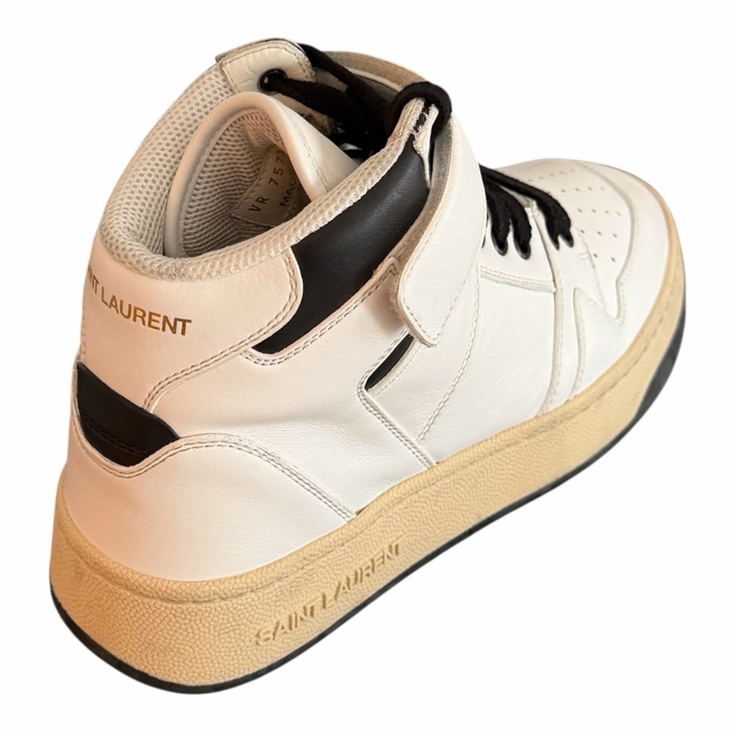 Saint Laurent Greenwich LAX Mid-Top Sneakers Blanc Optique EU 40 Women’s 9.5