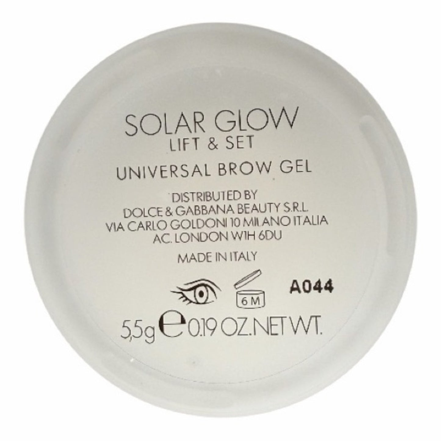 Dolce & Gabbana SOLAR GLOW LIFT & BROW GEL W/Collectable Jar NWB