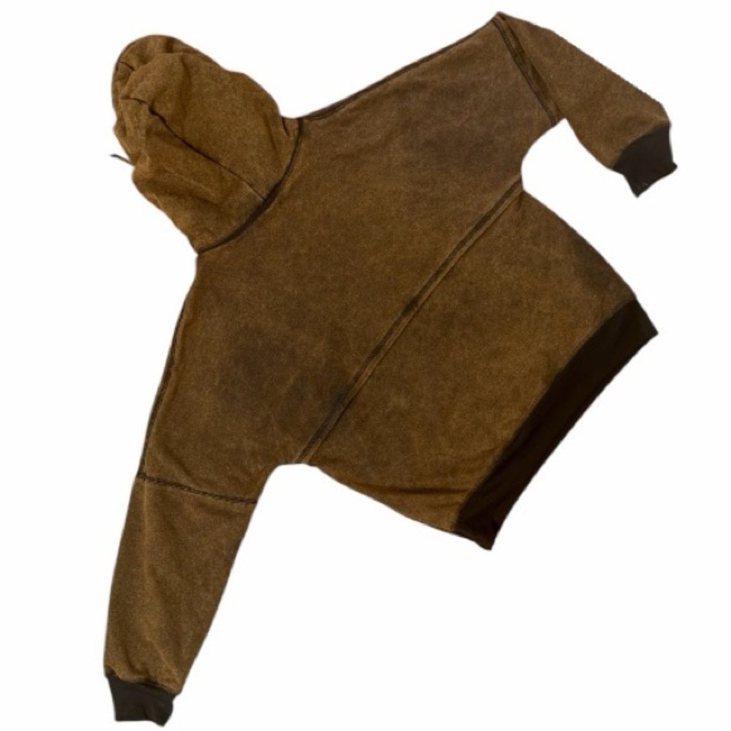 BARRAGAN DESIGNER STREETWEAR Chain Hoodie - Brown Tie-Dye - Size XL Gender Neutral