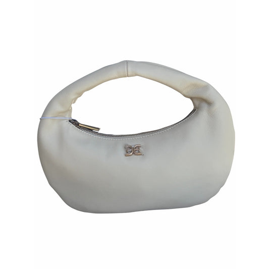 Sam EdelmanTU/OS Mini Hobo Bag Cream Leather Crescent Shoulder Bag NWT