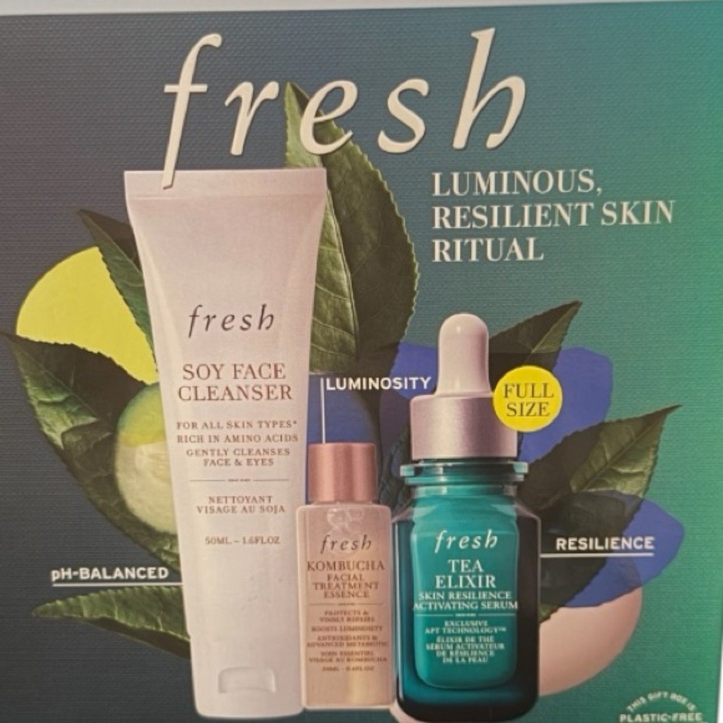 Fresh Skincare Set-Luminous, Resilient Skin Ritual
Sealed In Box