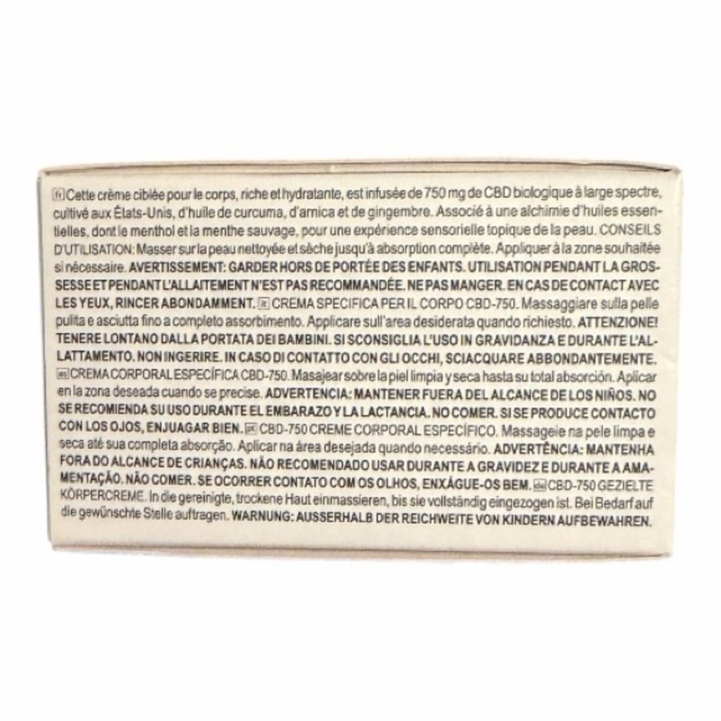 Grown Alchemist CBD-750 Targeted Body Cream | Boxed | New In Box