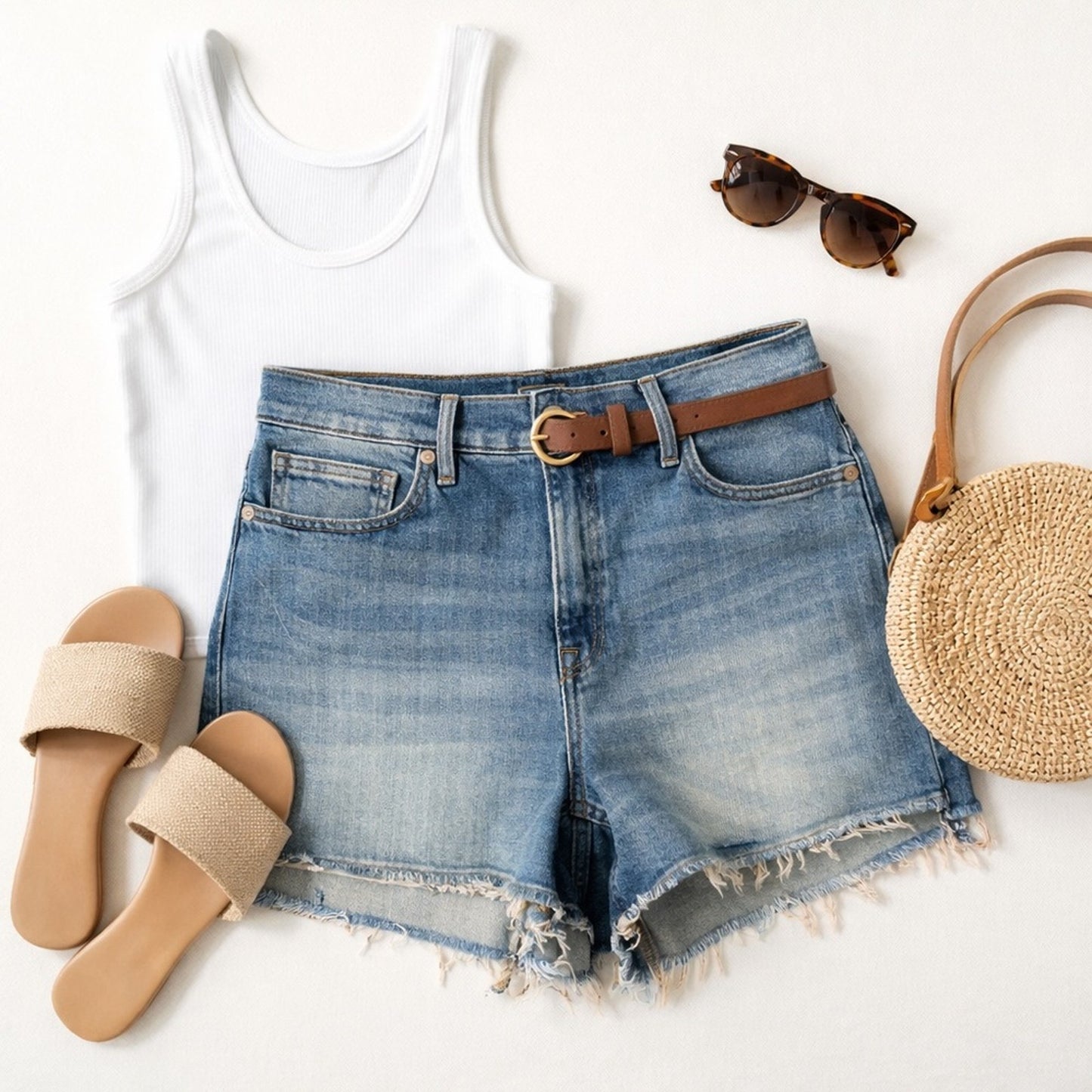 Good American Good 90s Shorts Size 16 High Rise Retro Distressed Denim Cutoffs