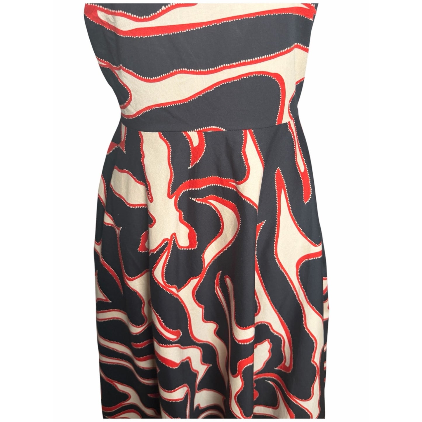 BTB Los Angeles Mia Maxi Dress Tropical Print Halter Open Back NWT Size M