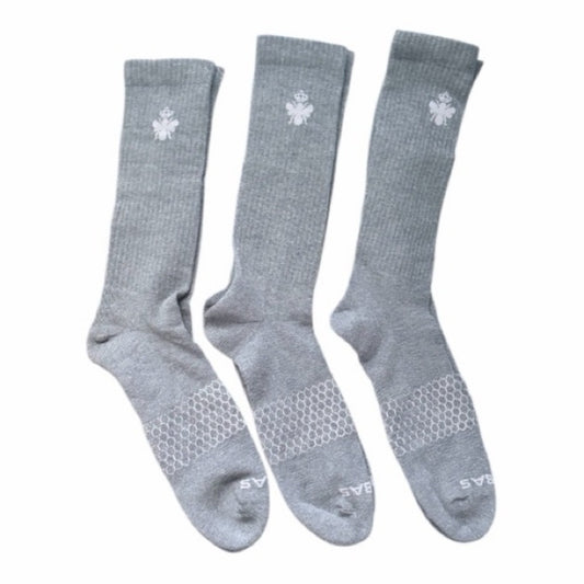 3 Pairs Bombas Ankle Socks Men’s Size XL (shoe size 12-14) - Gray New