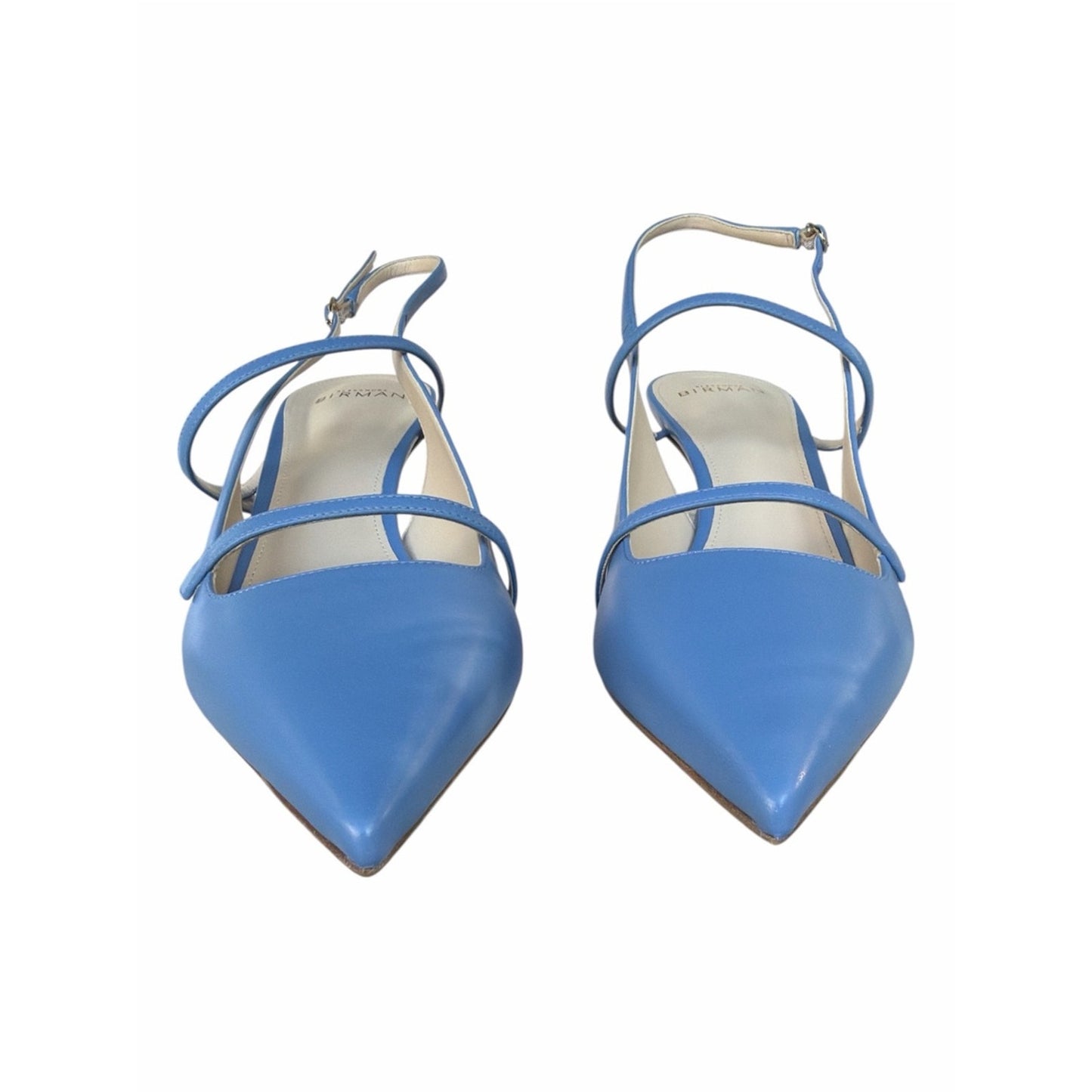 Alexandre Birman Tita 60 Kitten Heel Slingback Pumps Blue 40