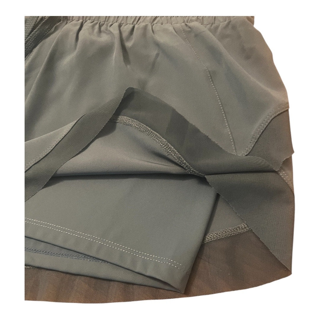 NEW Halara Mid Rise Drawstring Contrast Mesh 2-in-1 Flowy Running Shorts 3"'