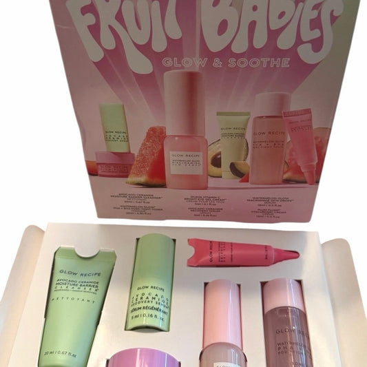 Glow Recipe Fruit Babies Glow & Soothe Set NIB Mini Skincare Kit on