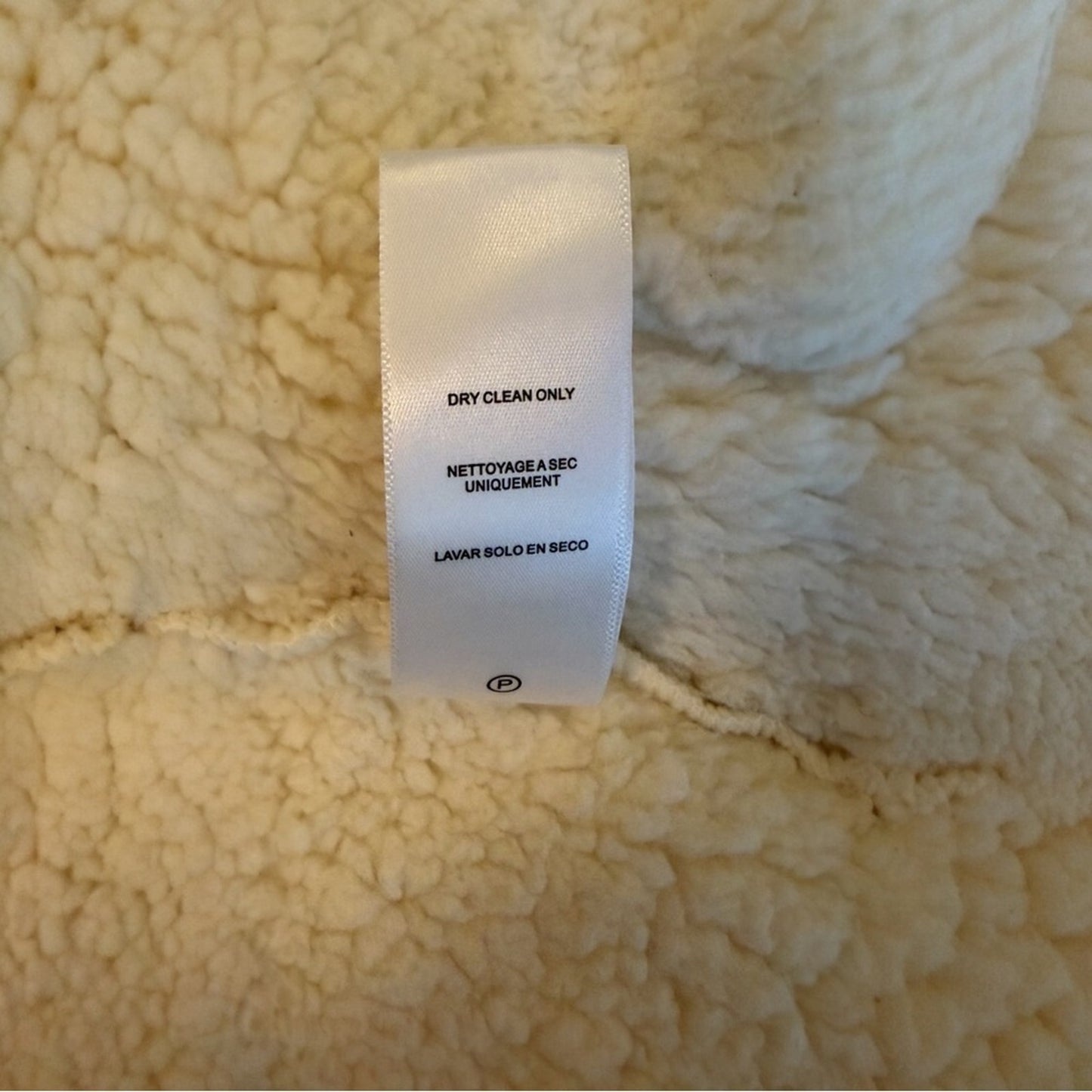 Splendid Collection Cream Sherpa Jacket XS NWT Cozy Teddy Zip Coat