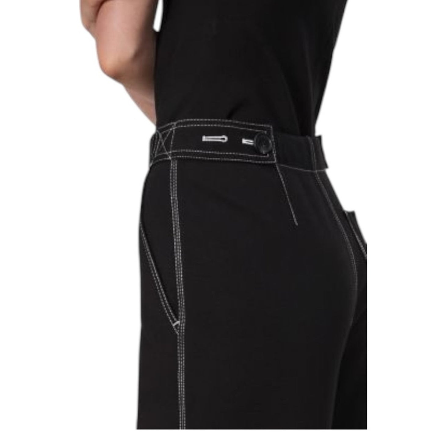 Rag & bone NWT Irina Contrast-Stitch
Straight-Leg Mid-Rise pants Size 8
