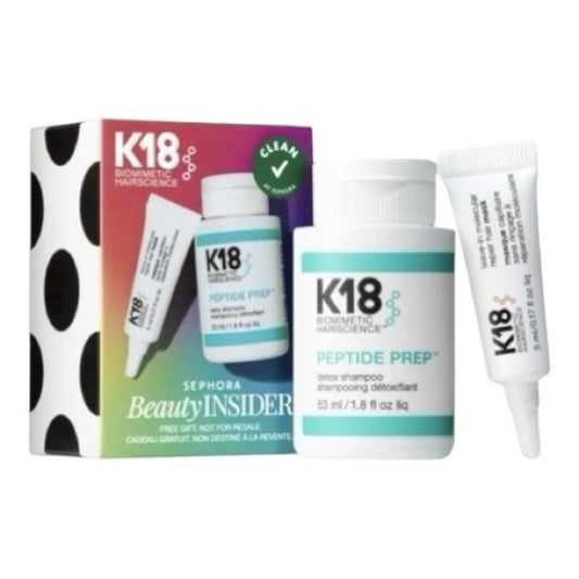 K18 Peptide Prep Detox Shampoo and Leave-In Treatment Set VIB Beauty Insider