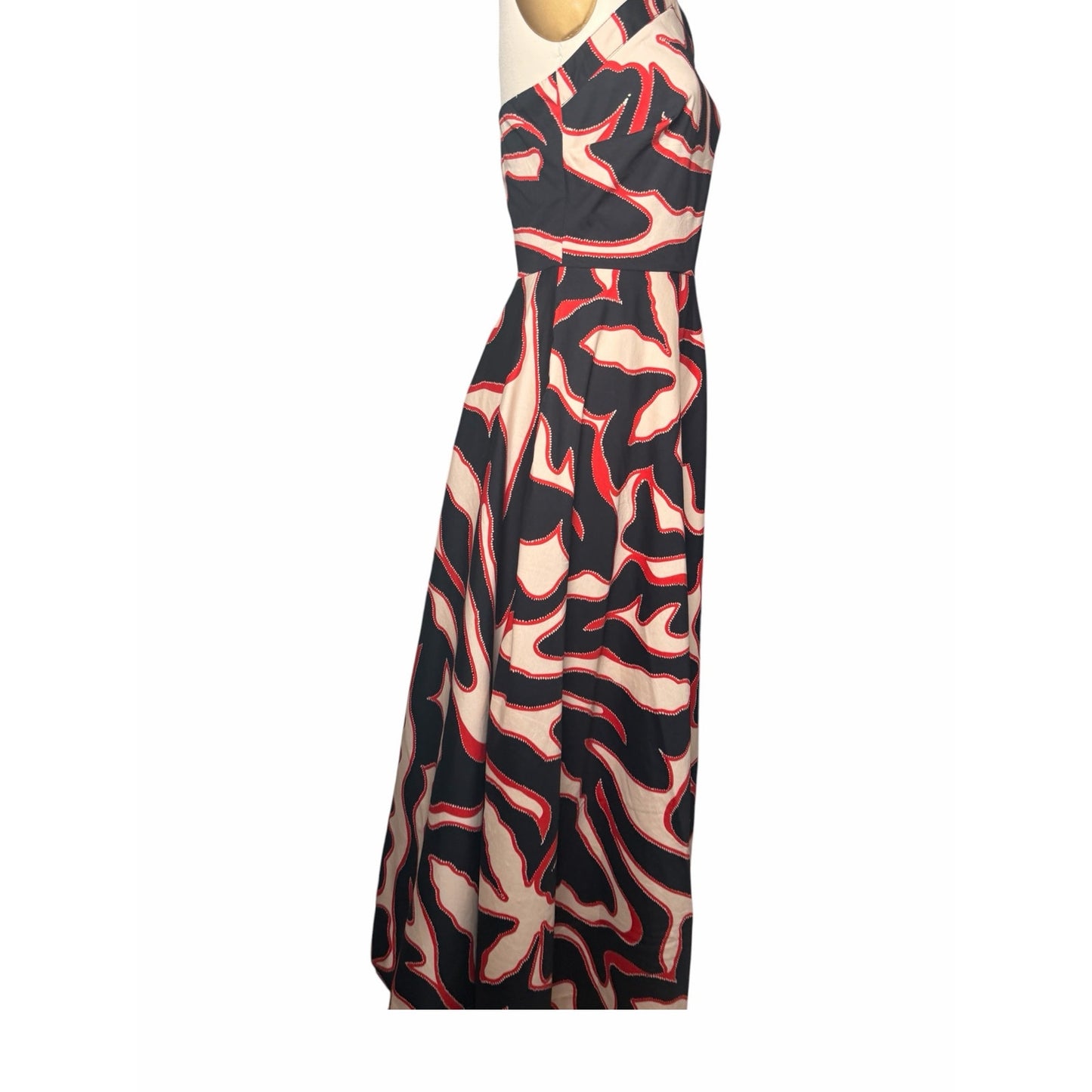 BTB Los Angeles Mia Maxi Dress Tropical Print Halter Open Back NWT Size M