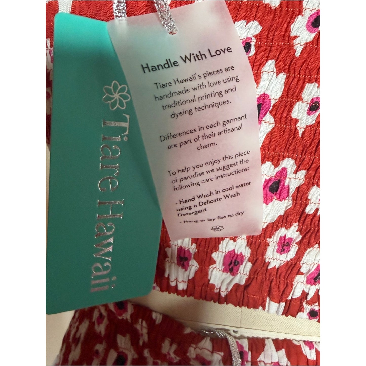 Tiare Hawaii NWT Floral Two Piece Resort Dress Set Medium One Size Fits S/M/L