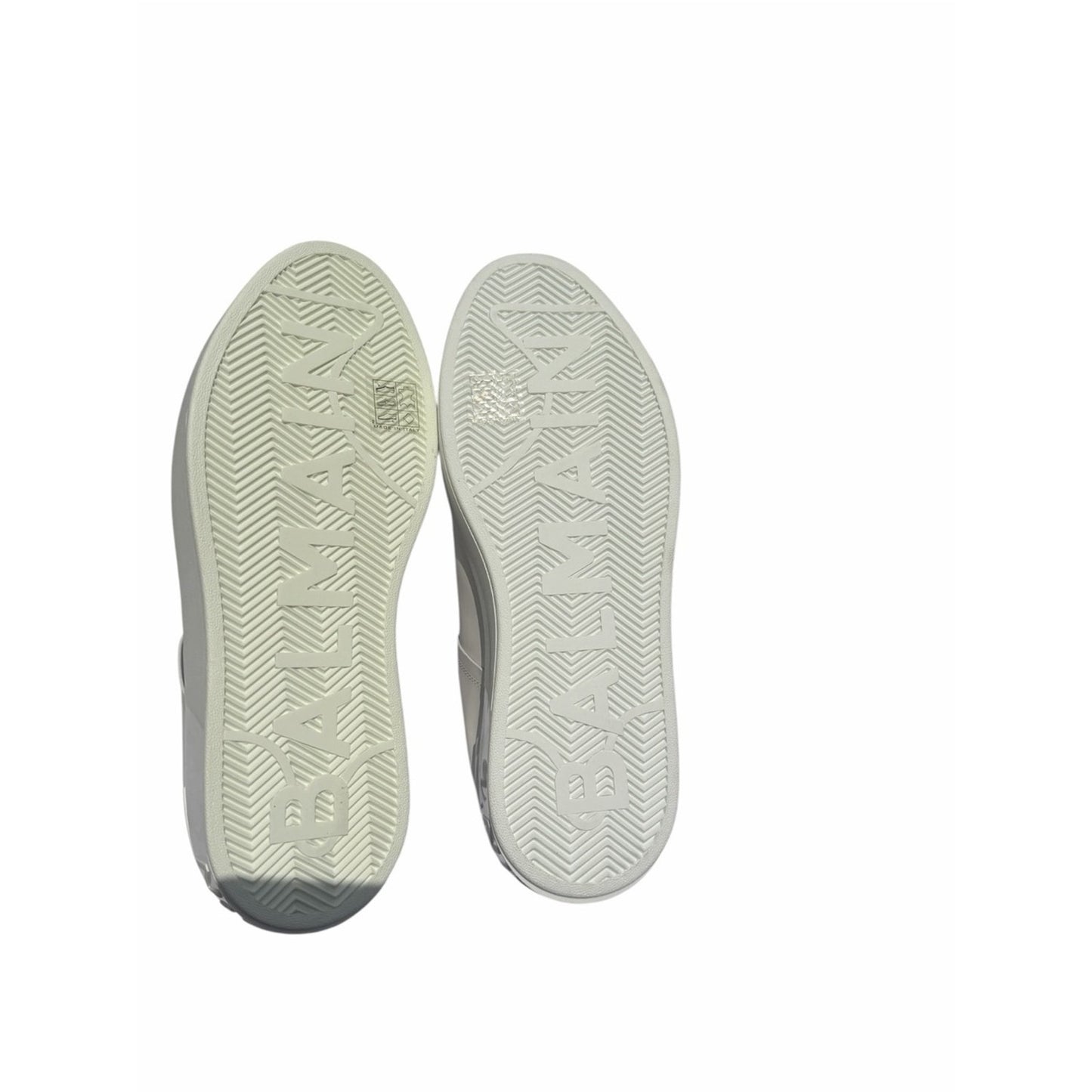 Balmain Paris B-Court White Leather Platform Sneakers EU 40 US 10 NIB