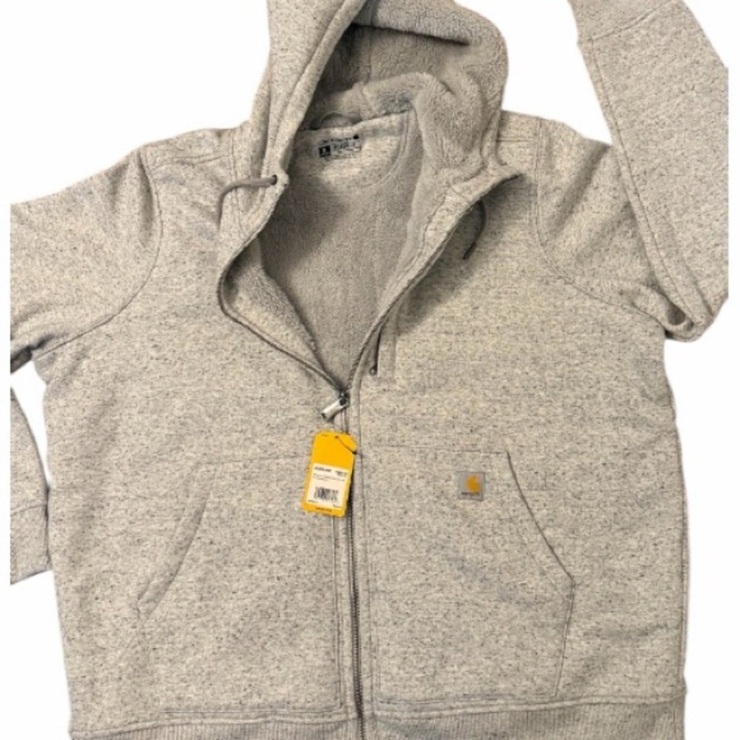 Carhartt Women's 1XL Sherpa Lined Full Zip Hoodie Jacket Gray NWT